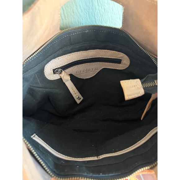 BedStu Orchid Bag, Woven Leather Crossbody / Shoulder Bag – Distressed Bronze - Picture 9 of 9